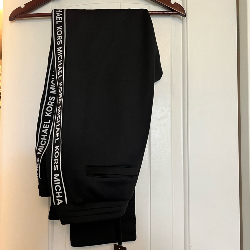 Michael Kors Logo Print Cotton Blend Joggers Set